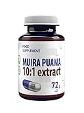 Muira Puama (Potenzholz) 5000mg Äquivalent (500mg von 10:1 Extrakt) 120 Vegane Kapseln, Laborgeprüft, Hochdosiert, Nicht GVO, keine Füllstoffe oder Zusatzstoff