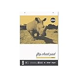 Rhino Briefpapier-Flipchart-Block, 20 mm, gepunktet, A1-Flipchart-Block, 80 g/m² PEFC-Papier, Flipchart-Zubehör, 30 Blatt, Flipchart-Block (1)