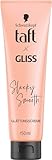 Taft x Gliss Glättungscreme Sleeky Smooth (150 ml), Styling Creme für glattes Haar ohne Glätteisen, mit zusätzlichem Föhn- und Anti-Frizz-Schutz