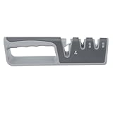 Messerschärfer, Elektrisch, Schärfstab Diamant, Rollschleifer, 2-Stufen Schleifstein, Ergonomischer Griff - Schnelles Nachschärfen, Sicher & Langlebig, Für Zuhause & Profi-Köche