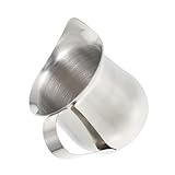OSALADI Becher Aus Edelstahl Milchaufschäumbecher Aus Metall Milchaufschäumer Servierkrug Schäumende Tassen Kaffeeschaumbecher Rostfreier Krug Sahneschaumbecher 201 Edelstahl Silver