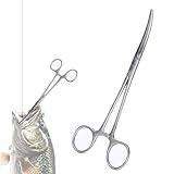 banjiabb Hakenlöser Angeln,Angelzange,Arterienklemme,Piercing Zange,Hakenlöser,Klemme Krankenschwester,Klemmzange,Angel Zange,Fishing Haken-Lösezange Hakenlöser Angeln,Hakenlöser Zange 18cm Gebogen