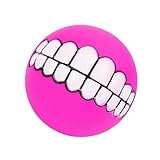 Hundebissball - Interaktiver Spielzeugball für Welpen - Zahnen, , Soundball, beißfest, sicheres PVC für kleine bis große Hunde