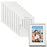 TXXATX 10 Stück Passepartout 30x40 cm Außenmaße Innengröße 19x29 cm Passpartout 1,5 mm Stark Passpartu Passepartout Kaufen Passepartout Karton Weiß für Fotos Bilder Kunstdrucken