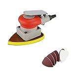 Pneumatische Schleifmaschine Poliermaschine Werkzeug 90 * 130 Dreieck Auto Innensitz Holzschleifer Für die Holzbearbeitung(Style 2)