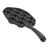 CRILSTYLEO Schneckenpfanne küchenmaschiene kochgeschirr kochuntensielen set Bratpfanne sheet pan Krepp aebleskiver Schneckenteller aus Porzellan Schneckenteller mit Meeresfrüchten Eisen Black