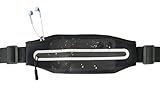 AINTE Schlanker Laufgürtel, Bauchtasche für Damen, Läufertasche, Hüfttasche für Workout, Geldgürtel, Schwarz, Laufgürtel