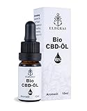 Bio CBD Öl 15% - Elbgras - Deutsches Bioprodukt - Hanföl Cannabis Tropfen mit 1500mg Cannabidiol Extrakt - Crude Qualität