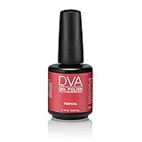 DVA Gel-Polish Tropical, semi-permanenter Nagellack, langanhaltend, selbstnivellierend und einfach anzuwenden, intensive und glänzende Farbe, professionelles Format 15 ml