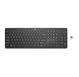 HP 230 (‎3L1E7AA) kabellose Tastatur (USB Dongle, QWERTZ-Layout) schwarz