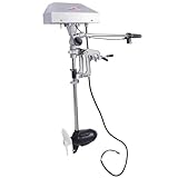 1500W Elektrische Außenborder Aussenborder Bootsmotor Außenborder,Elektrischer Außenbordmotor,12-24V Bürstenloser Motor，Geeignet für alle Boote mit einer Länge von 6,6-14,8 Fuß