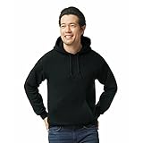 Gildan Herren Kapuzensweatshirt aus Fleece, Stil G18500 T-Shirt, Schwarz, XXL