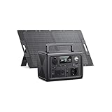 BLUETTI Solar Generator EB3A mit 100W Solarpanel, 268Wh Tragbare Powerstation mit 600W (1200W Peak) AC Ausgängen, LiFePO4 Batterie Backup für Outdoor Camping, Reise, Stromausfall