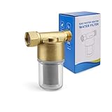 KINHARD Kalkfilter Wasserhahn 1/2 Zoll Kalkfilter Wasserleitung, Kalkfilter Wasserleitungsfilter, Wasserfilter Dusche Kommt mit Einem Edelstahl Filterelement, Geeignet für Badezimmer und Küchen