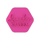 LissieLou Ramadan Kareem Keksstempel Eid Ramadan Feiern Zuckerguss Stempel Fondant Prägung - Hellrosa