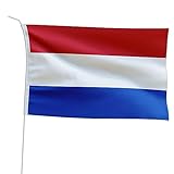 Marineo Gastlandflagge Bootsfahne Gastflagge Fahne Flagge für Boot oder Motorrad - 20 x 30cm, Niederlande
