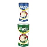 Yokebe 2x Classic Diätshake (zum Abnehmen, glutenfrei und vegetarisch, 500 g) 12 Portionen + Die Diätshake (zur Gewichtsabnahme - Kalorienarmer Diät-Drink mit Proteinen) 500 g = 10 Portionen