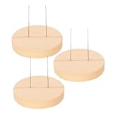 minkissy 3 Satz Puppenständer aus Doppeltem Stahl mit Stabiler Holzbasis Verstellbar für Filztiere und Handgemachte Puppen Langlebige Halterung für Doll House Möbel und Actionfiguren