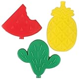 jojofuny 3 Stück Wiederverwendbare Kühlakkus in kreativen Obstformen aus langlebigem auslaufsicherem Material tragbar für Outdoor Kühlbehälter und frische Lebensmittel im Sommer