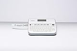 Brother PT-D400 Beschriftungsgerät für das Homeoffice und Büro (für 3, 5 bis 18 mm breite TZe-Schriftbänder, bis zu 20 mm/Sek. Druckgeschwindigkeit), Weiss