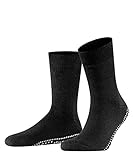 FALKE Herren Hausschuh-Socken Homepads M HP Wolle Baumwolle rutschhemmende Noppen 1 Paar, Schwarz (Black 3000), 43-46