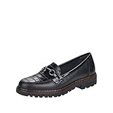 Rieker Damen Loafer 54862-01 schwarz Gr. 38