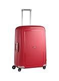 Samsonite S'Cure - Hartschalenkoffer 69 cm Mittelgroß - Trolley Koffer mit 4 Rollen, TSA-Schloss, Leicht - 79 L - Rot (Crimson Red)