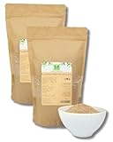 Flohsamenschalen 1 kg (2X500g) - natürliche Ballaststoffe von der Grünen Essenz - Flohsamenschalen gemahlen - vegan - Low Carb - Ballaststoffreich - ohne Zusätze - Ersatz für Mehl in Keto-Diät