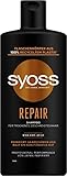 Syoss Shampoo Repair (440 ml), Haarshampoo für trockenes und geschädigtes Haar, Hair Repair Shampoo beugt Haarschäden vor, Formel mit Amino-Komplex & Wakame-Alge