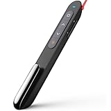 【Multifunktionaler Presenter】 NORWII N27 Laserpointer Powerpoint Fernbedienung 100m, Wireless Presenter Laserpointer Präsentation, Präsentationsfernbedienung Unterstützt Hyperlink/Lautstärkeregler