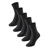 Schiesser Damen 5 Pack Strümpfe - Stay Fresh Socken, Schwarz_173208, 39-42 EU