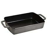STAUB Ofenform/Servierplatte/Auflaufform, rechteckig mit 2 Griffen, 30x20 cm, 3,1 L, Gusseisen, Für alle Herdarten inkl. Induktion & Backofen, Graphitgrau