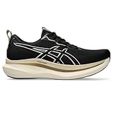 ASICS Herren GLIDERIDE MAX Laufschuhe, Schwarz/Haferflocken, 41.5 EU