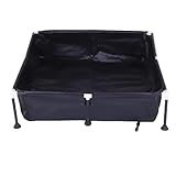 HUSHUI Über Gemahlener Schwimmbad, Kleiner Tiefer Pool 37.4x37,4x7,9 Zoll Punktionsschutz Triple Layer PVC -Material für Garten Im Freien, mit Robustem Rahmen für Kleinkinder und