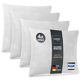 LILENO HOME 4er Set Kissenfüllung 40x40 cm - 40°C...