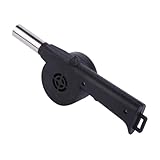 GALPADA Manuelles Bbq Luftgebläse mit Handkurbel Tragbar aus Edelstahl und Kunststoff für Kochausrüstung für Lagerfeuer Outdoor Camping und Schnellanzündung