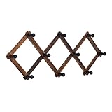 Uqezagpa Akkordeonstile Wandbügel Mit Stiften Zum Aufhängen Von Baseballkappen Und Schals Huthalter Erweiterbarer Coat Lager Rack