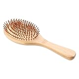 PACKOVE Bamboo Massagebürste Antistatische Entwirrbürste für Männer für Haartypen Entwirrt und Fördert Gesundes Haarwachstum