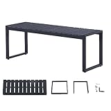 Mingone Gartenbank Wetterfest Sitzbank Parkbank Bank Holz...