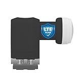 TechniSat Universal-Quattro-LNB - nur für Multischalter, mit LTE-Filter (40mm Feedaufnahme, Wetterschutz, digital, Full HD, 4K, Premium Qualität) Schwarz