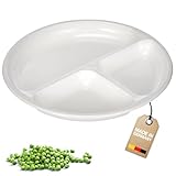Westmark Mikrowellen-Menüteller, 3 separate Bereiche, ø 25 cm, Kunststoff, Farbe: Weiß, 22402270