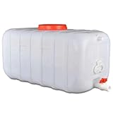25L/50L/100L/150L/200L/300L dicker Kunststoff-Wassertank – langlebiges Notfall-Wasserfass mit Zapfhahn für Outdoor-Wandern, Camping, Hurrikanvorsorge, Wasserspeicherlösungen