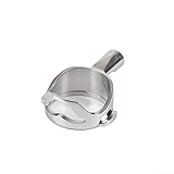 Vidonergy Edelstahl-Kaffeegriff kompatibel mit E61 für bodenlosen 58 mm Gruppenkopf, geeignet für mehrere Espressomaschinen Marken (A)