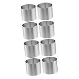 Homoyoyo 4er Set Edelstahl Tortenringe - Runde Backringe Für Kuchen - Mousse Desserts Und Kekse Perfekt Zum Ausstechen Und Dekorieren Von Leckereien in Der Bäckerei Und Küche