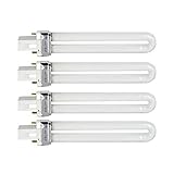 EXCEART 4Pcs 9W Lampen 365NM U- Förmige Lampe Birne Rohr UV...