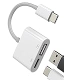 Typ-C-Ladegerät-Dongle für iPhone 15 Pro Max Plus, USB-C auf USB-OTG-Adapterkabel, Ladekonverter, kompatibel mit Samsung Galaxy S20, S21, S22, S23, Z, Flip, Note10, S9, MacBook, für Apple iPad 10, Air