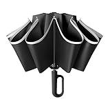 Duroecsain Umgekehrter Sonnenschirm, leicht, umgekehrter Sonnenschutz, faltbar, für Reisen, Wandern, Spaziergänge im Freien, Unisex