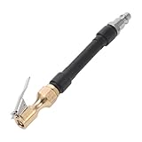 INFINAUTO Reifenfüller-Verlängerungsrohr 6,30 Zoll 12,5 mm OD für Auto Motorrad Fahrrad Luftpumpe Verlängerungsschlauch Adapter Reifenventil Gummi Schwarz Langlebig