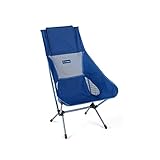 Helinox Chair Two | Der aus dem Original entwickelte Chair Two leicht und gut verstaubar und bietet mit Seiner verlängerten Rückenlehne eine zusätzliche Unterstützung (Blue Block + Pockets)