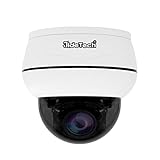 JideTech PTZ POE Überwachungskamera aussen,5MP Dome IP Kamera mit 4X Optischer Zoom,2 Wege Audio,IP66 wasserdicht, 30M Nachtsicht,Unterstützung 128G SD Karte